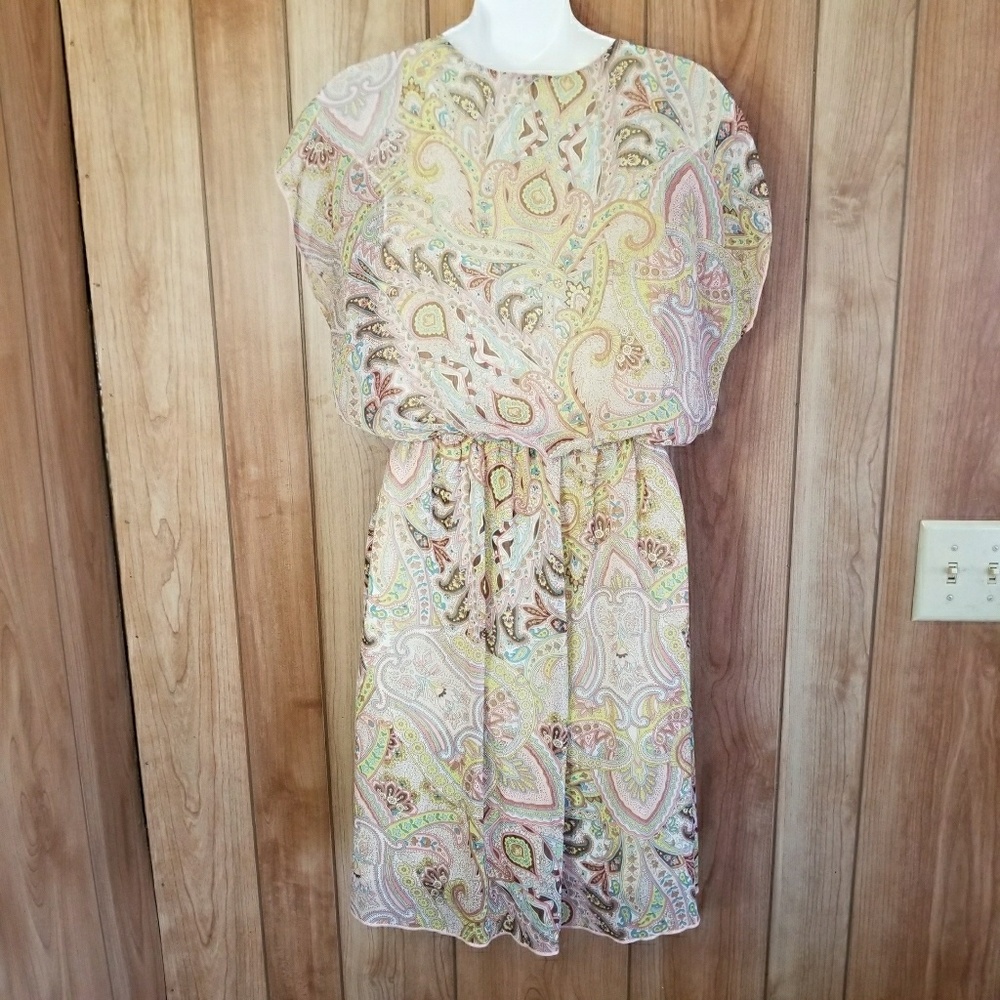 Espresso flowy dress womens size medium